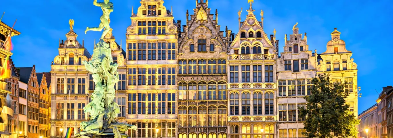 Antwerrp at dusk