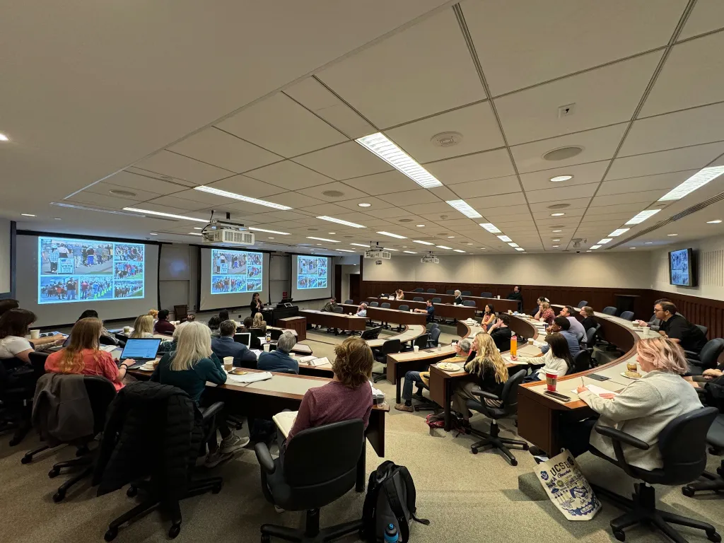 people sitting in a lecture hall